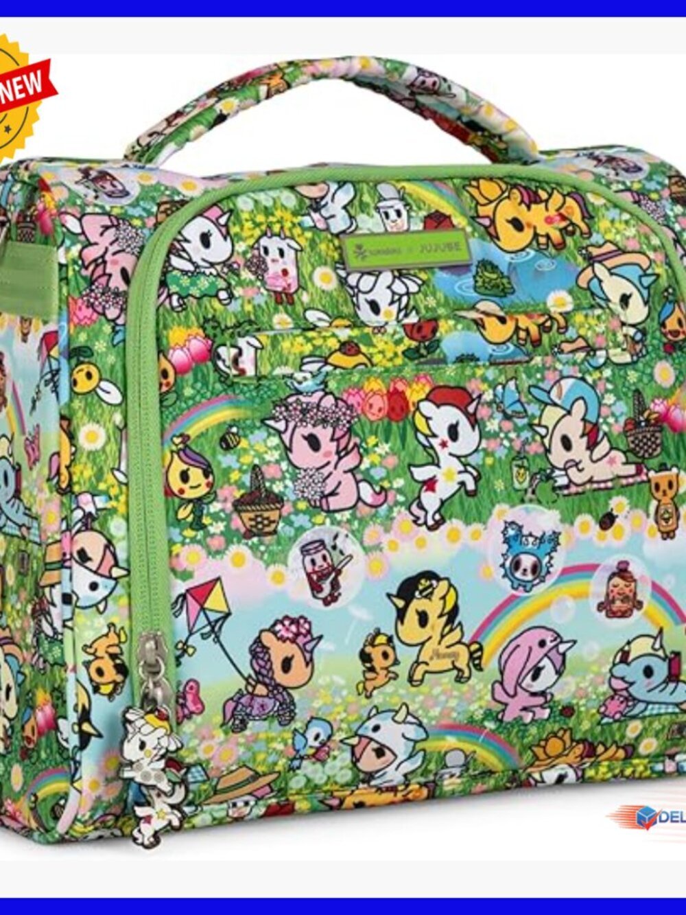 Insulated Bottle Bag Fits 3 Bottles, Nursing Cooler Tote with Shoulder Strap